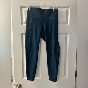 Old navy active teal cropped leggings